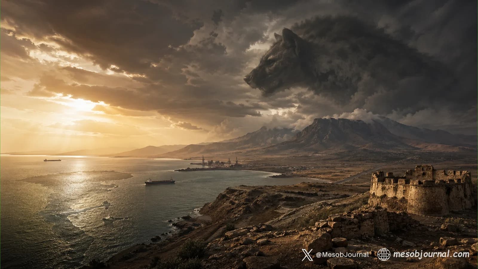 The Fabled Hyena Over the Red Sea