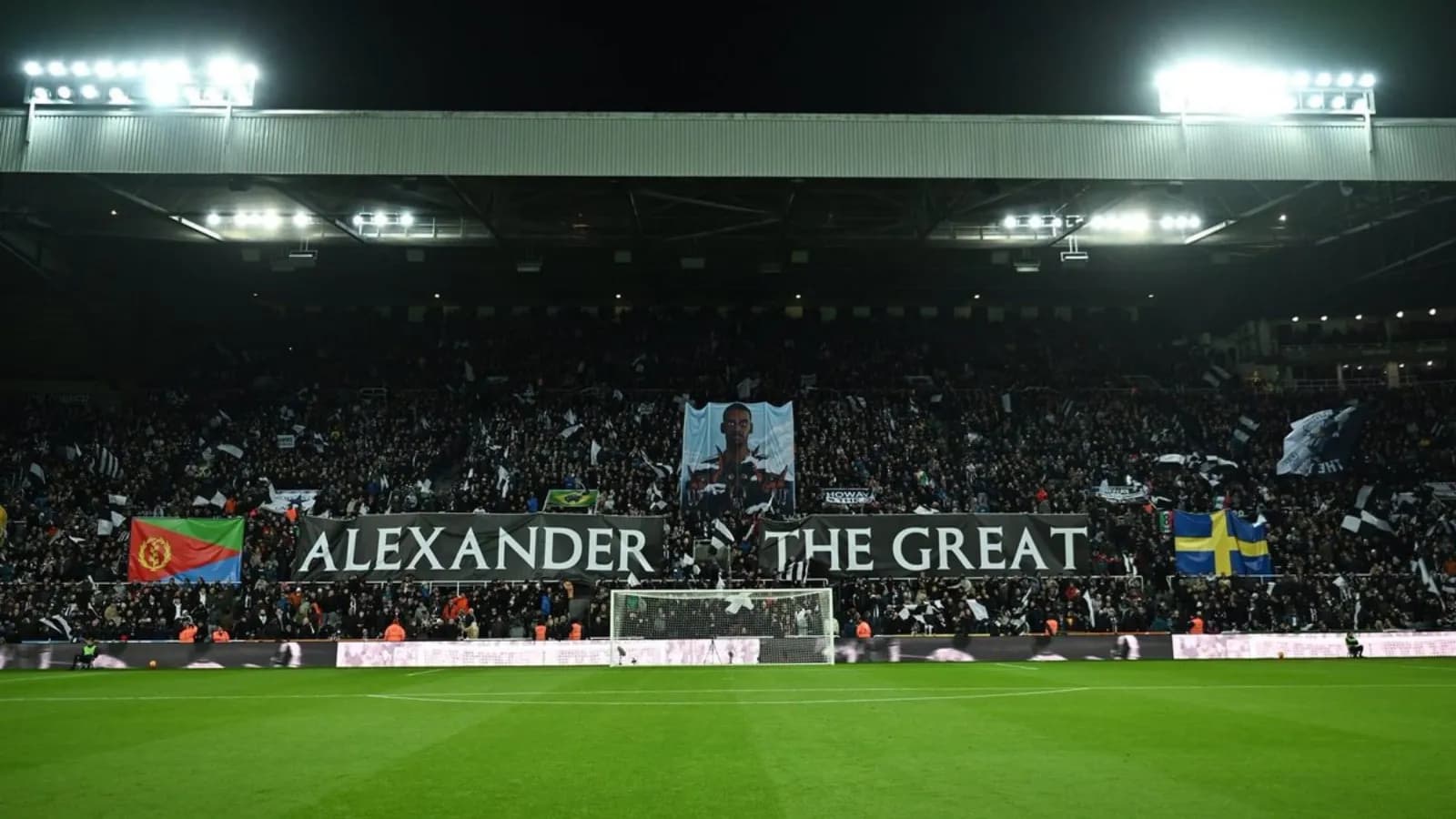 Newcastle Fans Pay Stunning Tribute to Alexander Isak with Tifo, Banners, and Eritrean Flag Display at St. James' Park