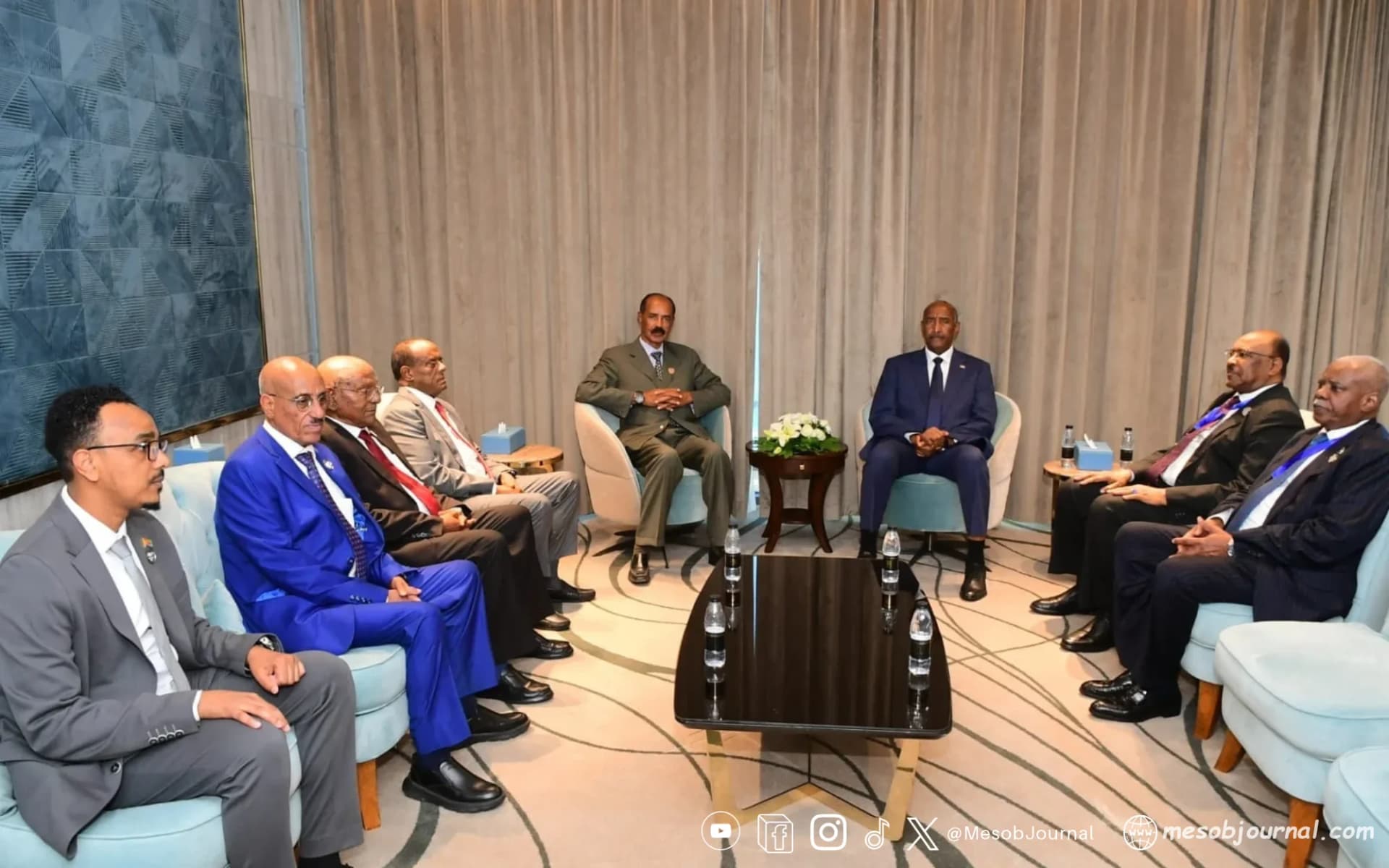 President Isaias Afwerki met with General Abdel Fattah al-Burhan