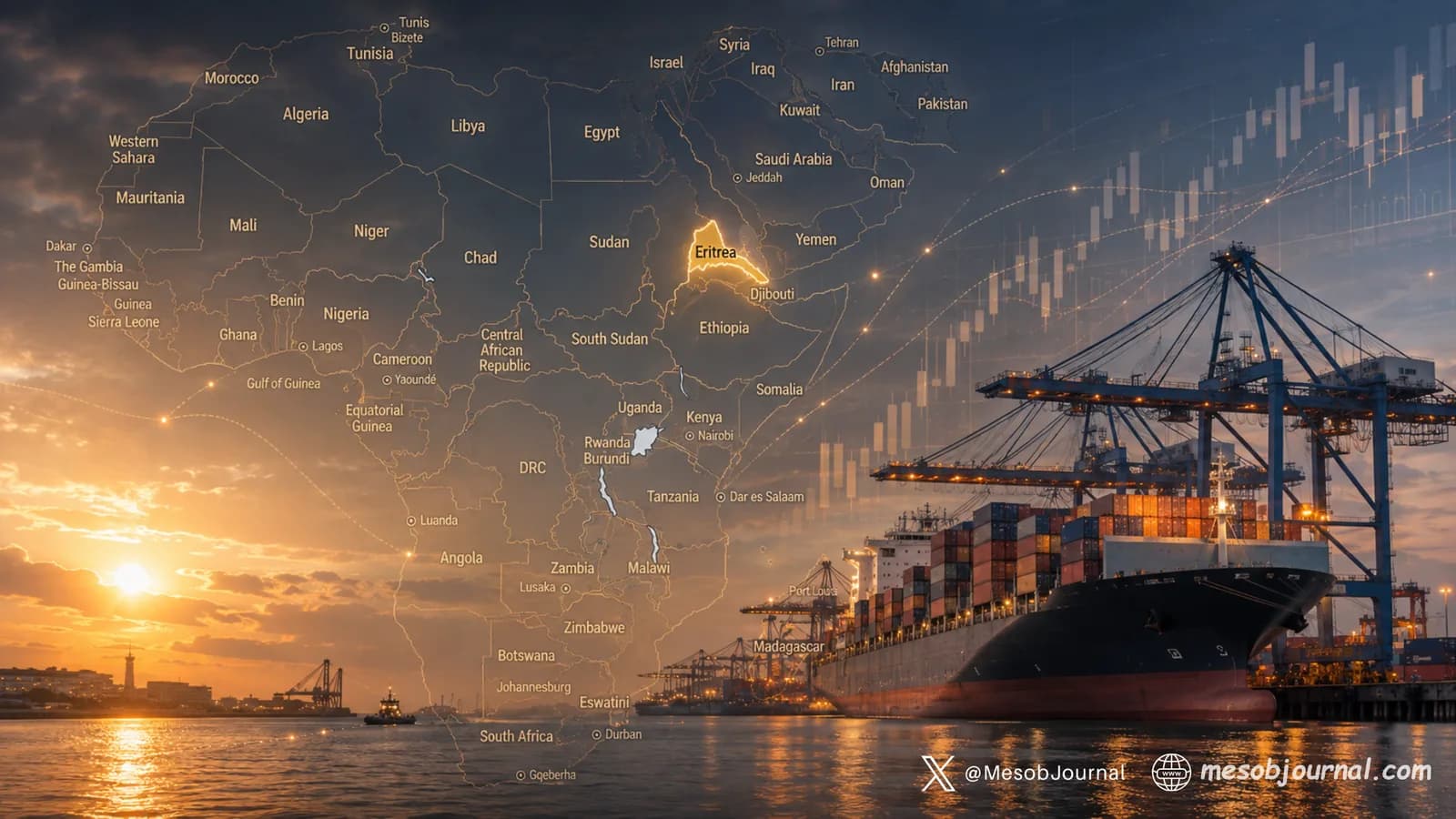 Eritrea economy and Red Sea trade representing its strong external balance.