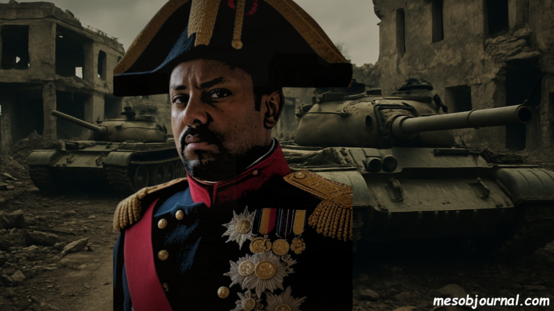 Composite: Prime Minister of Ethiopia, Abiy Ahmed as Napoleon Bonaparte.